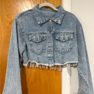 Denim Cropped Jacket